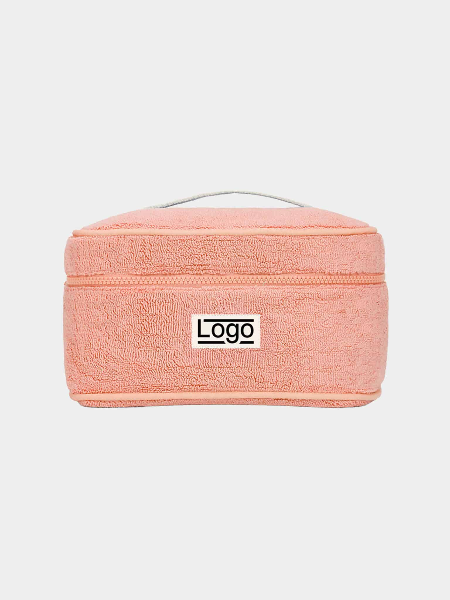 Vanity promotionnel personnalisable en coton bio Lina Rose corail